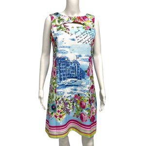 Gabby Style women's Sheath dress sleeveless floral multicolor size 8